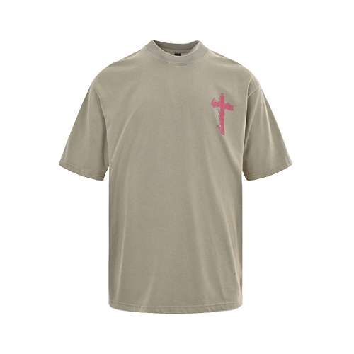 Manica corta con stampa incrociata Flame Cross di CHCro Heart 24ss