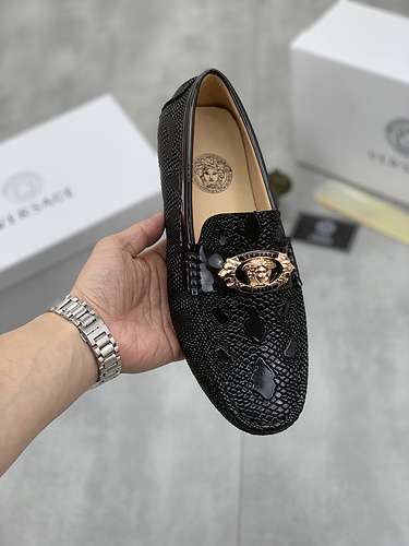 Scarpe uomo Versace Codice 0307B20 Taglia 3844 45 personalizzate