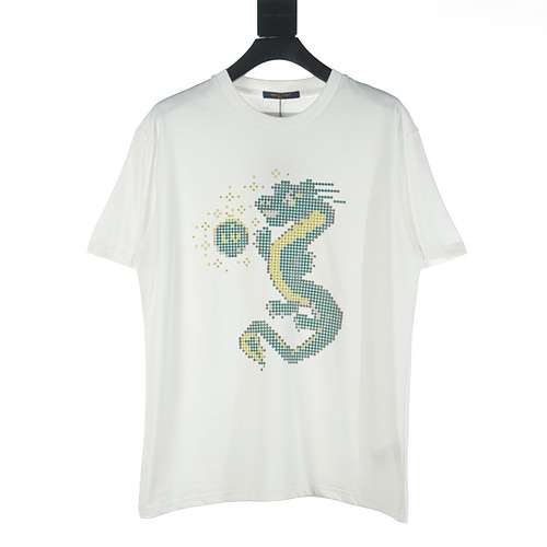 T-shirt a maniche corte con grafica pixel dragon LV Year of the Dragon