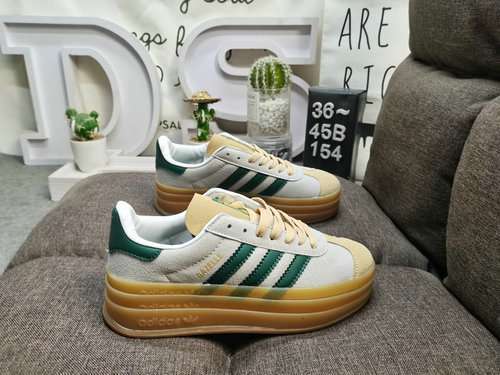 154DAdidas Originals Gazelle Bold W trifoglio tre strati suola spessa lowtop retrò versatile sneaker