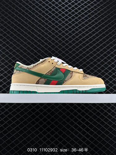6 Nike SB Dunk Low is co-branded with GUCCI and is produced by a pure original manufacturer. Highly 