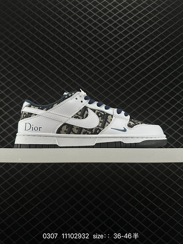 6 Nike SB Dunk Low dunk series low-top casual sports skateboard shoes are made of soft cowhide leath