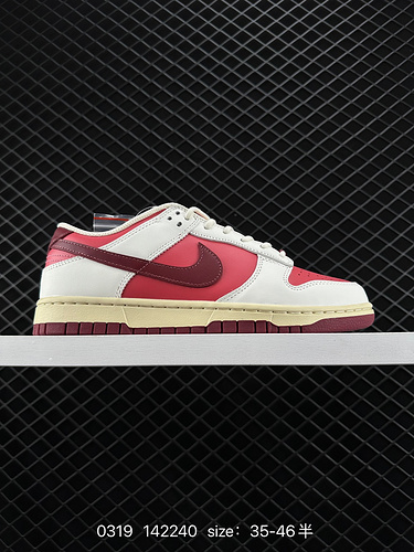 2 Nike Dunk Low "Valentine's Day" Nike SB Low, Valentine's Day limited white and red, shoc