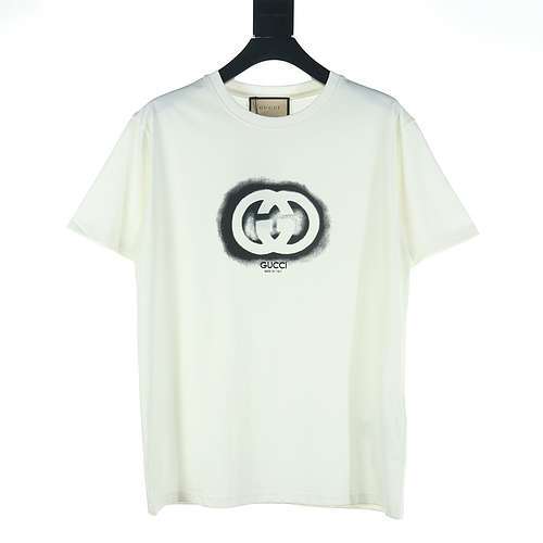 GUCCI Tshirt a maniche corte con stampa Doppia G sfumata