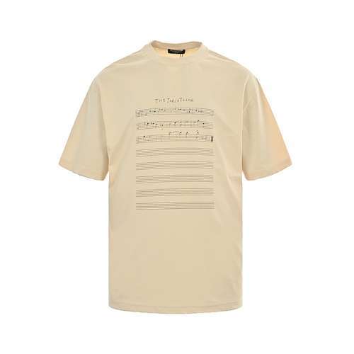 BLCGBalenciaga 24ss edizione limitata nota musicale a maniche corte