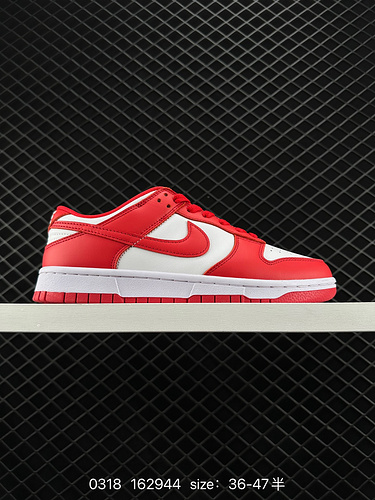 22 Company level! Nike Dunk Low “University Red” Nike SB Low White and Red uses the most classic whi
