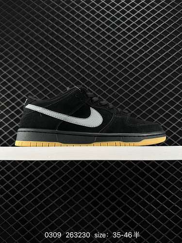 Nike Dunk SB Low “Black Coral” black and pink stitching This color scheme still shows good specifica