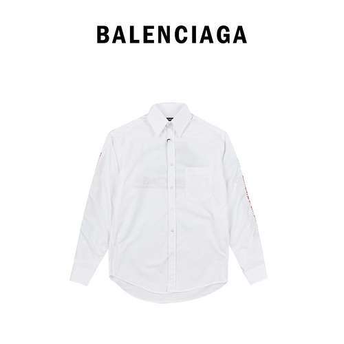 BLCG Balenciaga classica comoda camicia con risvolto a maniche lunghe