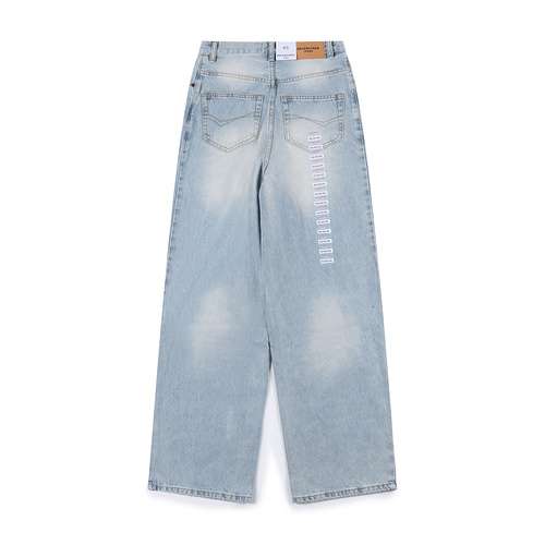 Pantaloni BLCG in denim con logo taglia Balenciaga