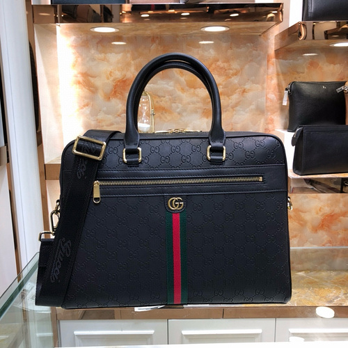 GG briefcase for men, made of imported top-quality original leather, high-end replica version, deliv