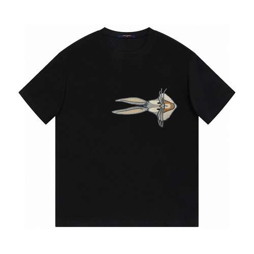 Tshirt a maniche corte ricamata di LVLouis Vuitton 24ss Bugs Bunny