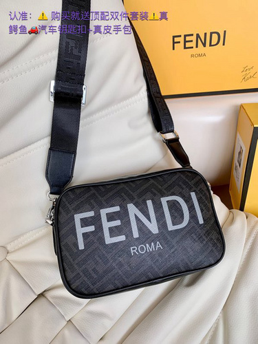 FEN men's bag, FEN camera bag, FEN crossbody bag, made of imported original cowhide, high-end qualit