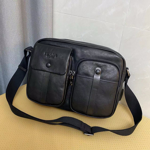 Men's crossbody bag Pu@Da men's bag Pu@Da shoulder bag Made of imported top original leather High-en