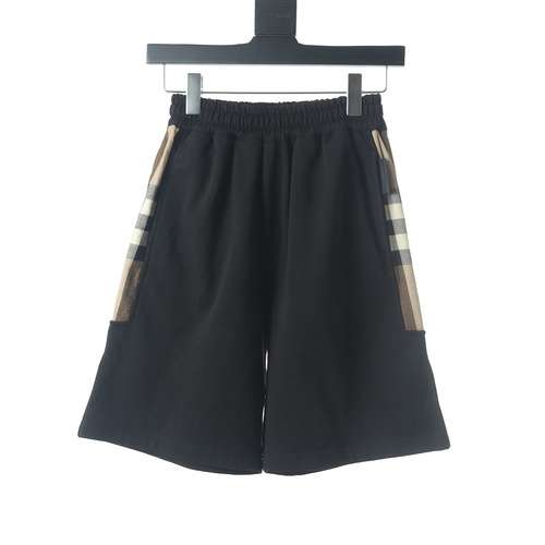 Shorts Burberry BBR patchwork a quadri laterali