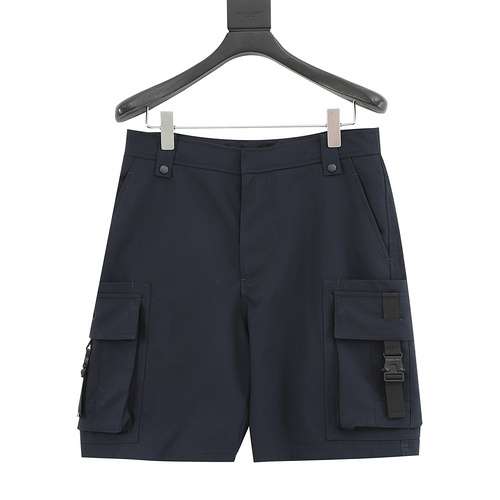 Pantaloncini cargo con chiusura CD multitasche