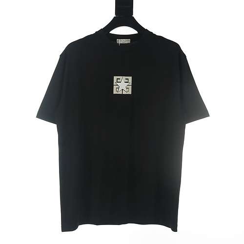 Tshirt a maniche corte ricamata con spazzolino tridimensionale stella GFC 4G di Givenchy