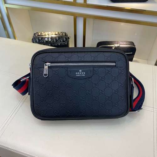 Men's crossbody bag GG men's bag GG shoulder bag Made of imported original cowhide High-end quality 