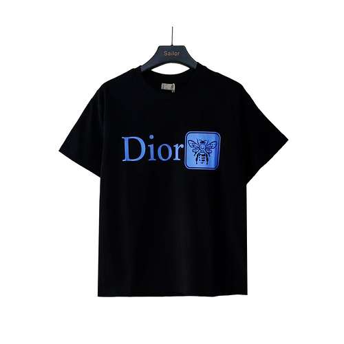 CD Dior 24 nuova maglietta a maniche corte stampata con motivo ape