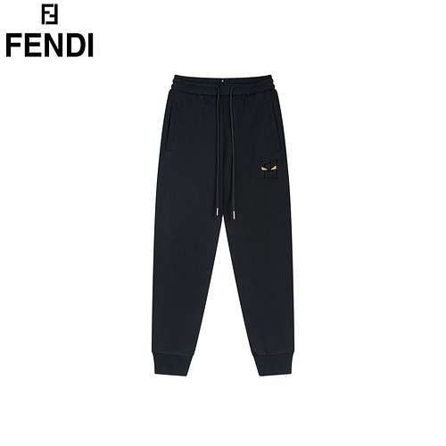 Pantaloni FDFendi 24FW little monster intrecciati con LOGO ricamato