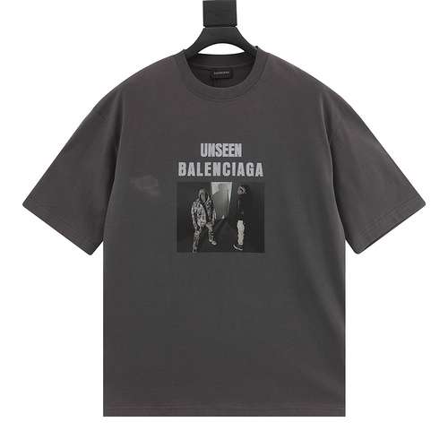 BLCG Balenciaga 24SS inizio primavera nuova Tshirt ritratto quadrato