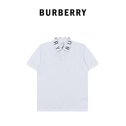 POLO a maniche corte con colletto micro etichetta BBR Burberry 23SS