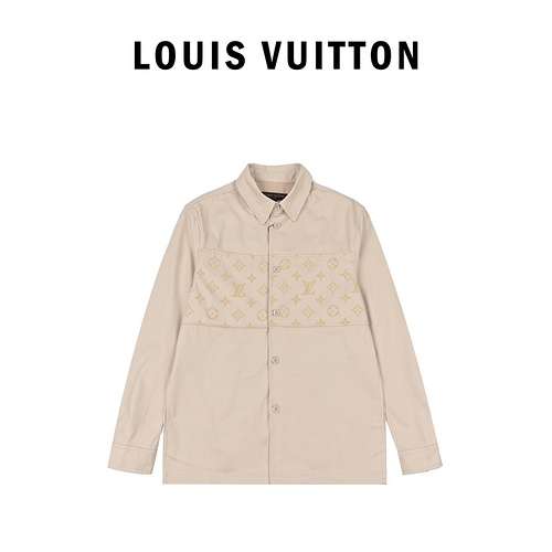 La nuova giacca-camicia da lavoro con cuciture jacquard floccate di LV Louis Vuitton