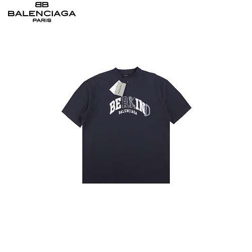 BLCGBalenciaga maniche corte con toppa lavata strappata