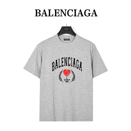 Tshirt a maniche corte ricamata con logo patch BLCGBalenciaga Peace Plan