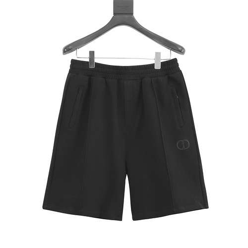 Pantaloni sportivi unisex in spugna di cotone con ricamo CD