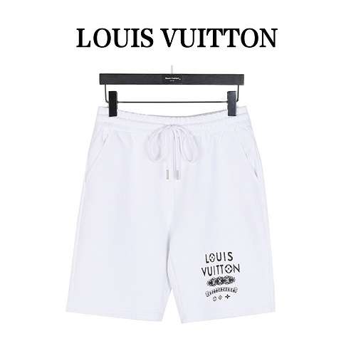 Pantaloncini con lettera con logo in cobranding LV Louis Vuitton e CH