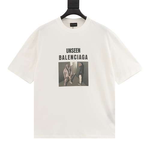 BLCG Balenciaga 24SS inizio primavera nuova Tshirt ritratto quadrato