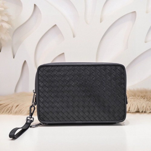 BV men's clutch bag, made of imported original cowhide, high-end quality, delivery gift bag invoice,
