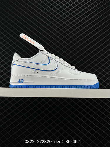 Nike Air Force Low 7 white and blue Air Force One low-top sports and leisure sneakers Item number: D