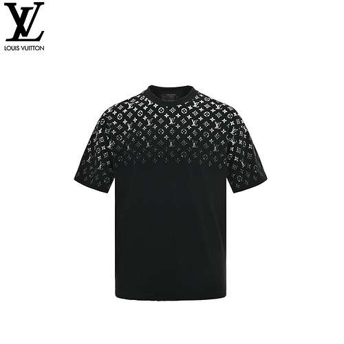 T-shirt a maniche corte con stampa logo sfumato di LVLouis Vuitton