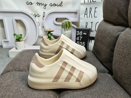 535Dadidas Adifom Stan Mule clover thick-soled casual slippers, heightening shoes, summer comfortabl