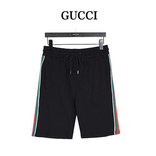 Shorts con doppia G ricamata con tasca GCGucci