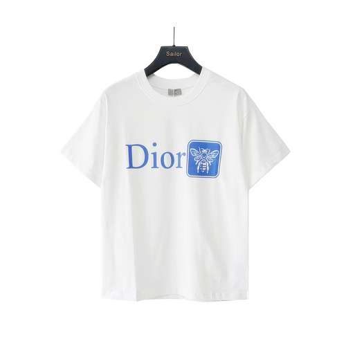 CD Dior 24 nuova maglietta a maniche corte stampata con motivo ape