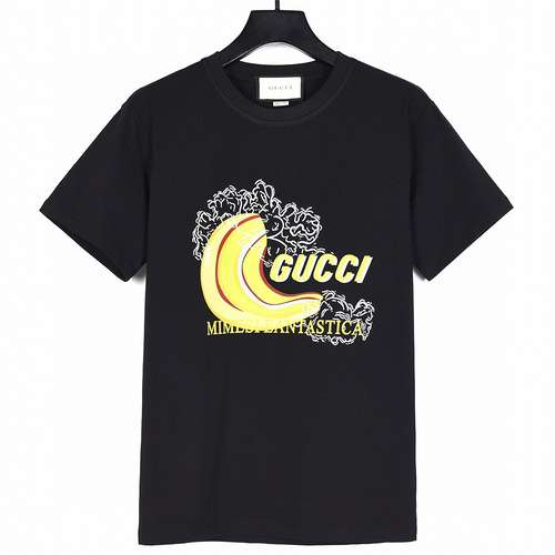 GC Gucci 24ss nuove maniche corte con stampa banana di vendita calda