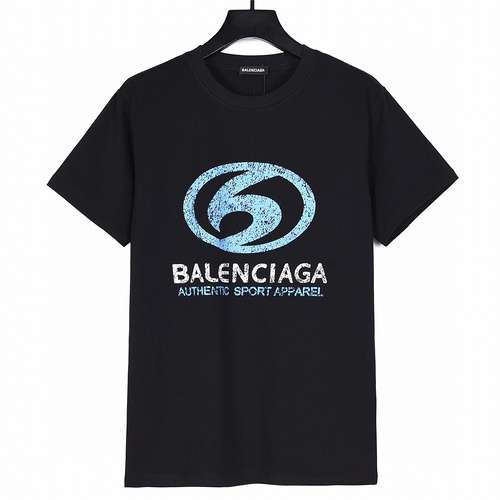 BLCGBalenciaga 24ss nuovo logo slogan stampato maniche corte