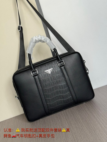 Briefcase Pu@Da men's bag Pu@Da crossbody bag Made of imported top original leather High-end replica