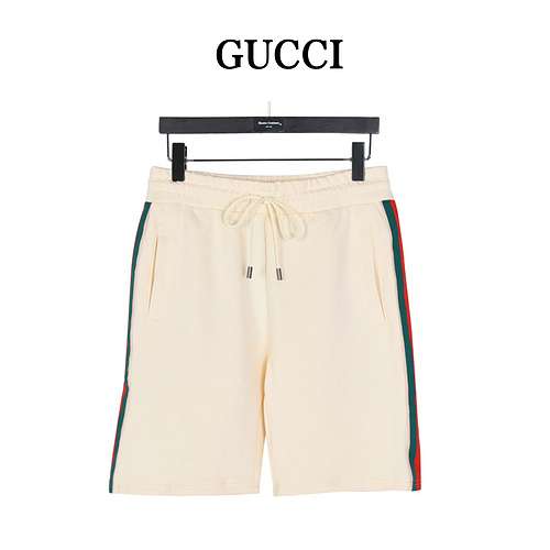 Shorts con doppia G ricamata con tasca GCGucci