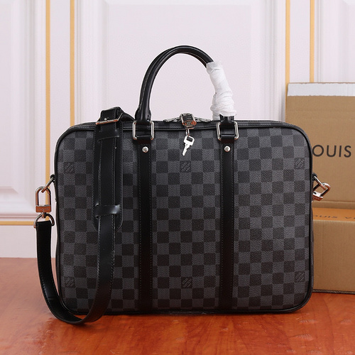 LL men's bag, LL briefcase, LL handbag, made of imported original cowhide, high-end quality, deliver