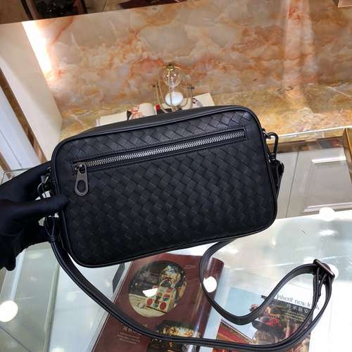 BV men's special crossbody bag, made of imported top original leather, high-end replica version, del