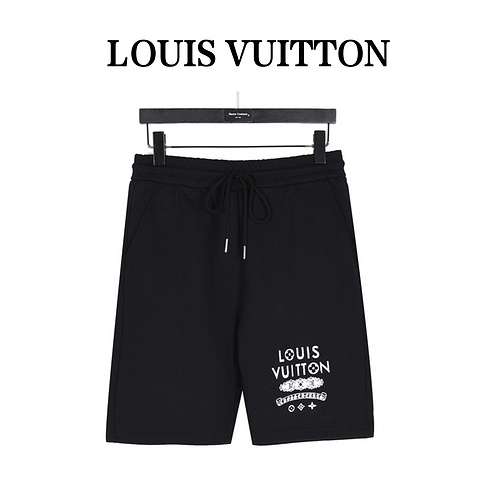 Pantaloncini con lettera con logo in cobranding LV Louis Vuitton e CH