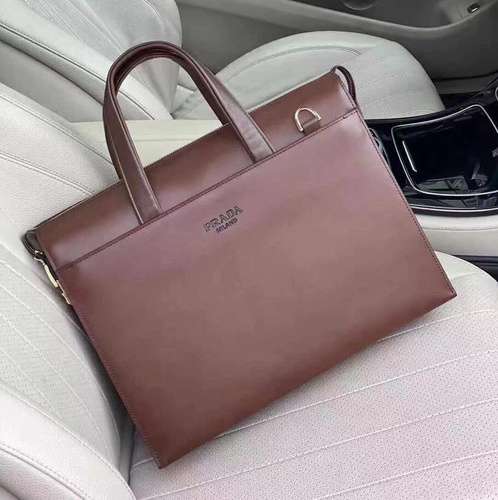 Briefcase for men of the P family, made of imported top-quality original leather, high-end replica v