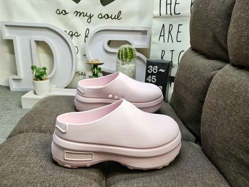 422Dadidas Adifom Stan Mule clover thick-soled casual slippers, heightening shoes, summer comfortabl