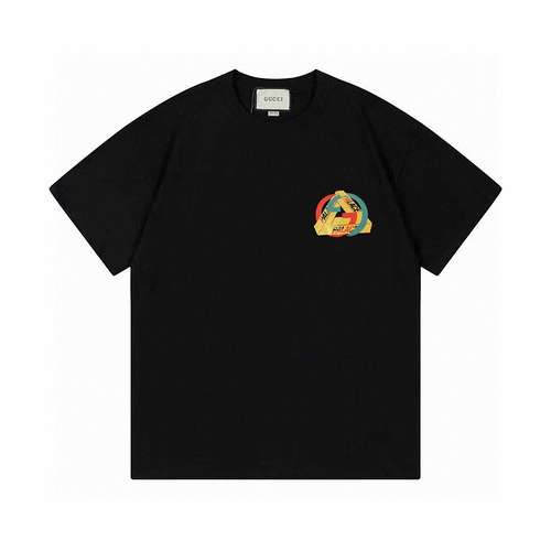 T-shirt a maniche corte con treppiede doppia G in edizione limitata GC Gucci x Palace joint 24ss