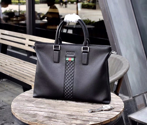 GG men's bag, GG briefcase, GG handbag, made of imported original cowhide, high-end quality, deliver