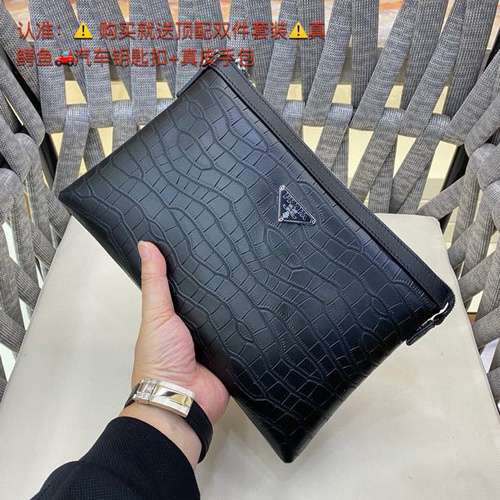 Pochette PuDa Borsa da uomo Borsa PuDa Realizzata in pelle bovina originale importata Borsa regalo d