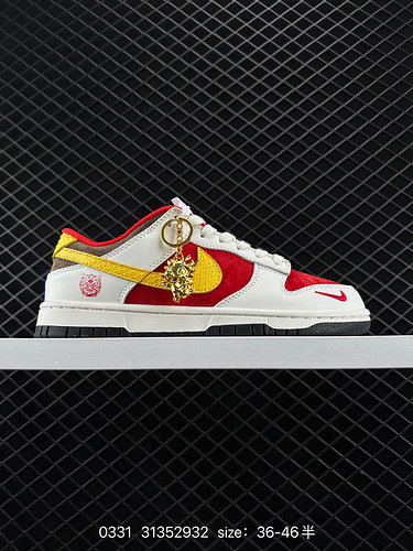 6 [Customized sneakers] Nike SB Dunk Low, Nike SB low-top Year of the Dragon limited edition off-whi
